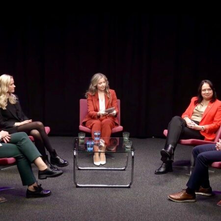 Aura Salla Koneet johtajina -keskustelusarjassa 19.11.2025