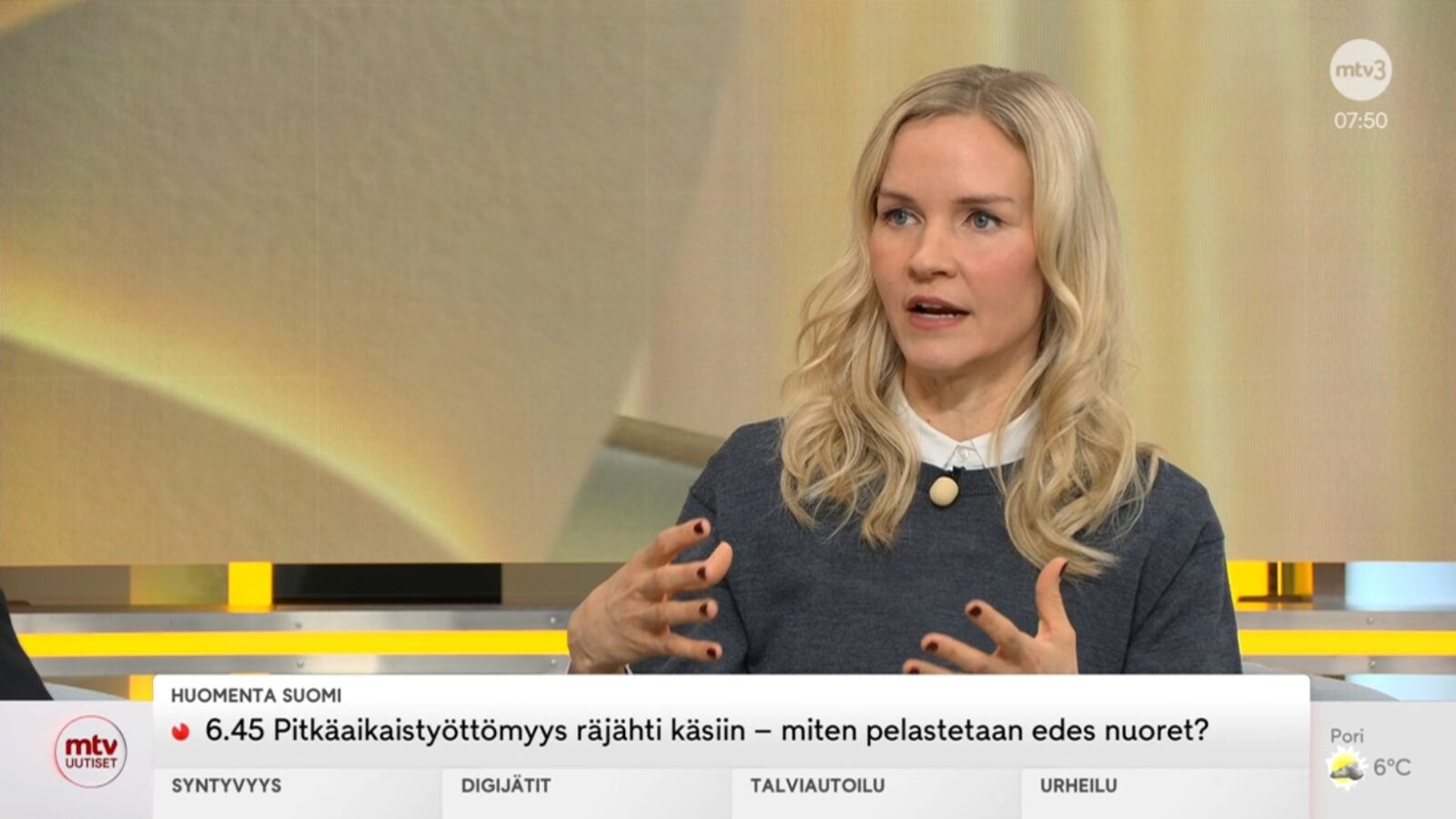 Aura varoitti Huomenta Suomessa Euroopan riippuvuudesta yhdysvaltalaisista teknologiayrityksistä